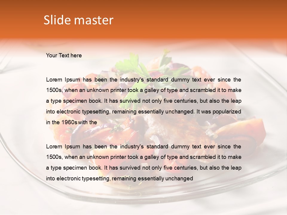 Life Health Parsley PowerPoint Template