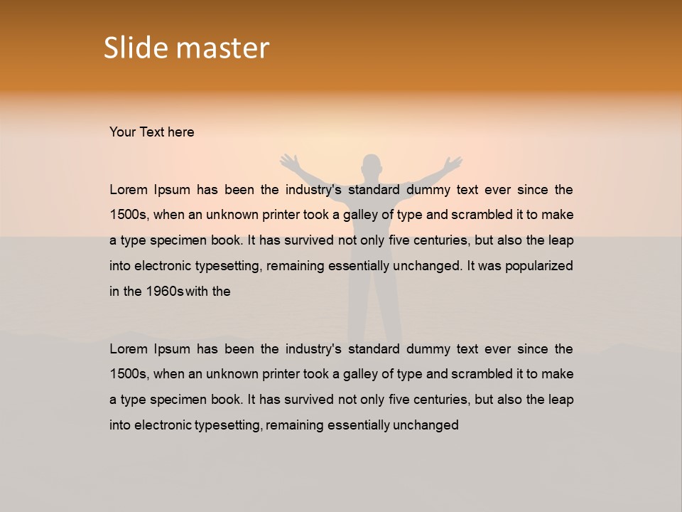 Hands Rave Sea PowerPoint Template