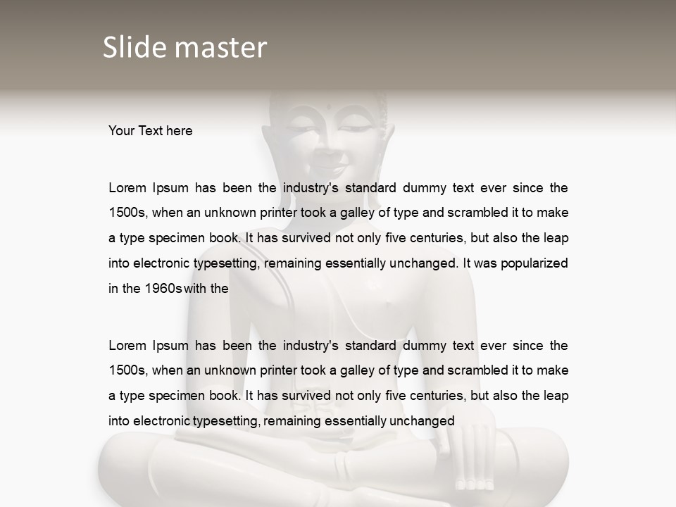 Budha Creed Godhood PowerPoint Template