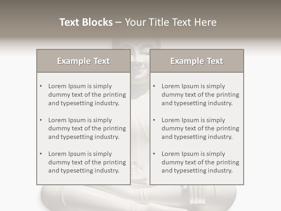 Budha Creed Godhood PowerPoint Template
