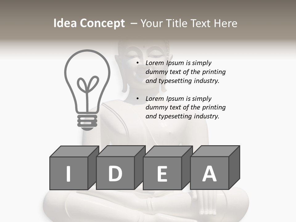 Budha Creed Godhood PowerPoint Template