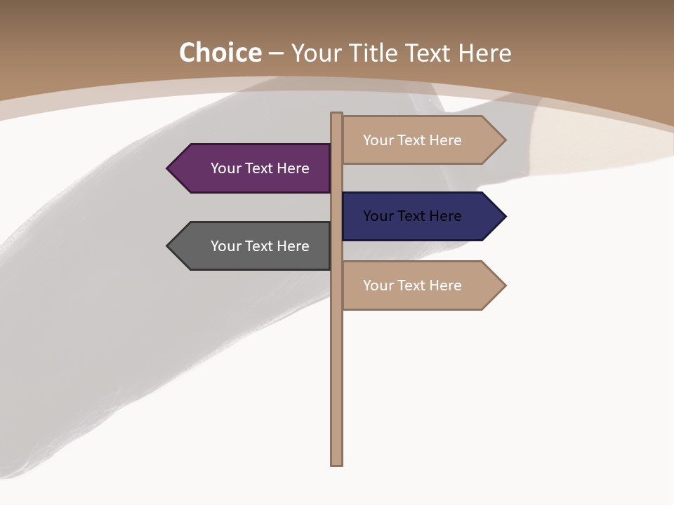 Isolated Clipping Chocolate PowerPoint Template