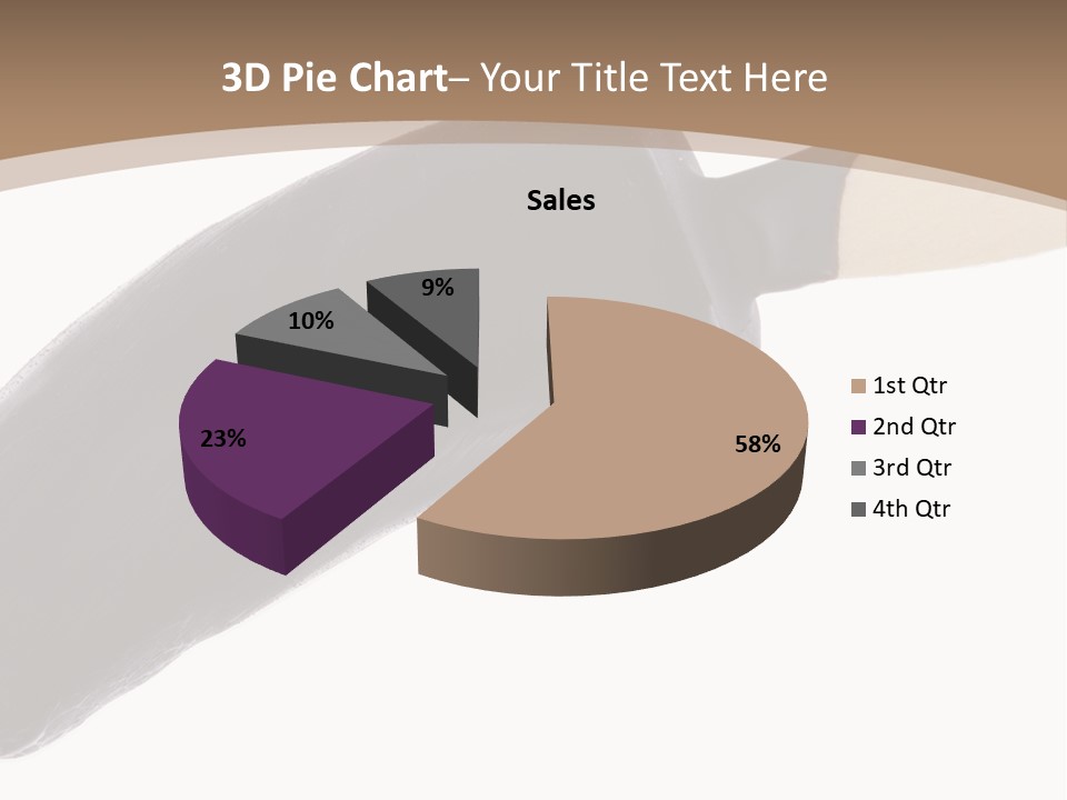 Isolated Clipping Chocolate PowerPoint Template