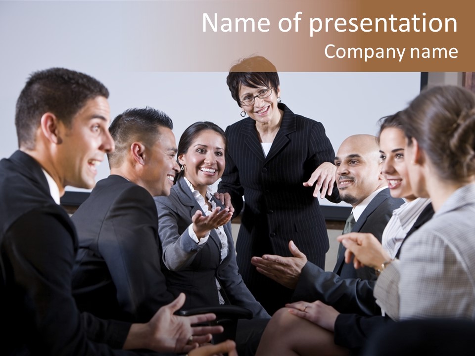 Discussing Audience Diverse PowerPoint Template