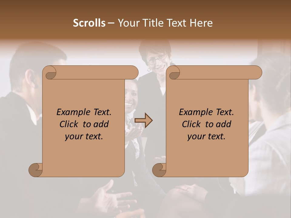 Discussing Audience Diverse PowerPoint Template