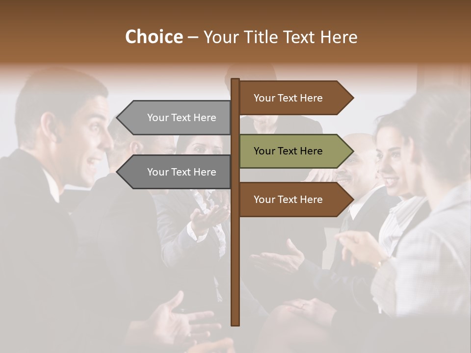 Discussing Audience Diverse PowerPoint Template