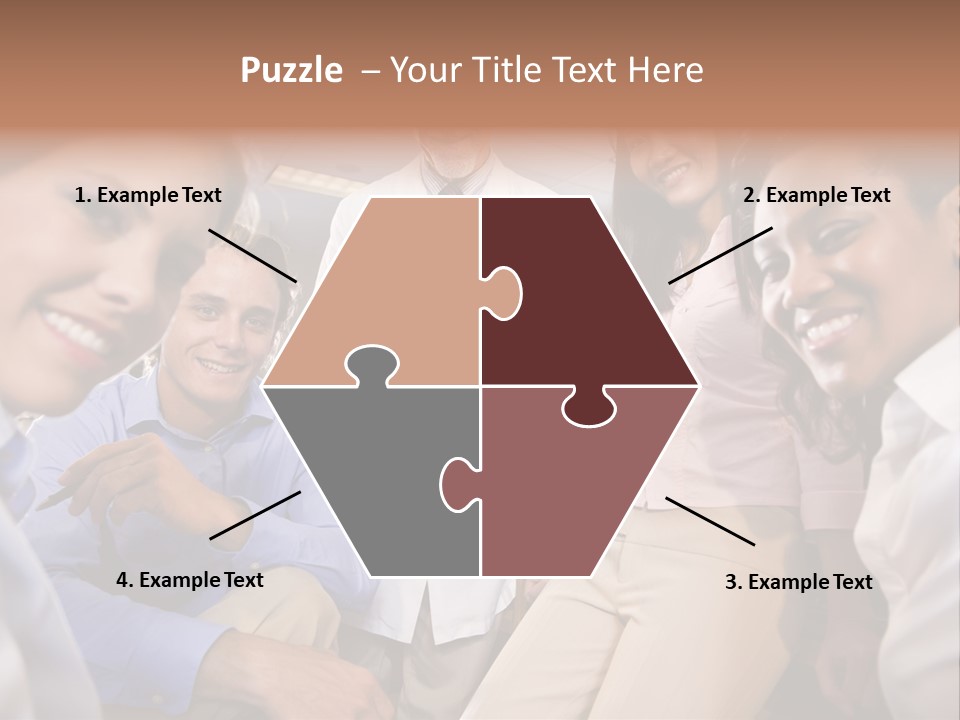 Sitting Mature Circle PowerPoint Template