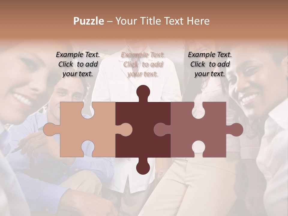 Sitting Mature Circle PowerPoint Template