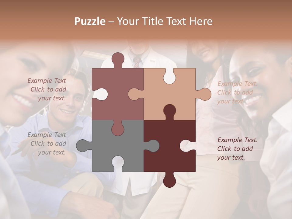 Sitting Mature Circle PowerPoint Template