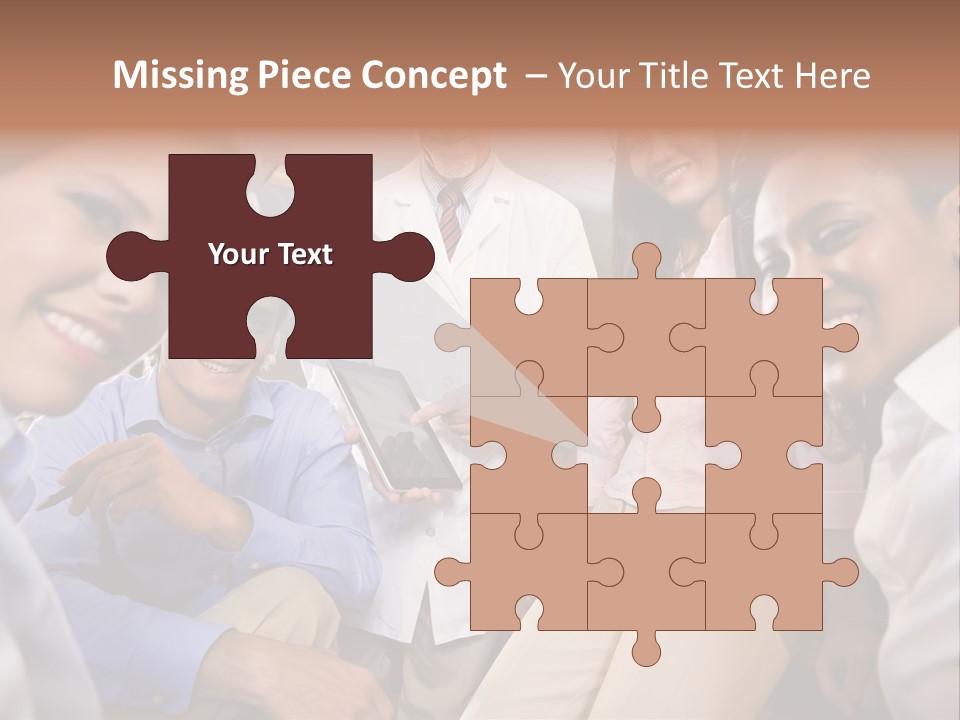 Sitting Mature Circle PowerPoint Template