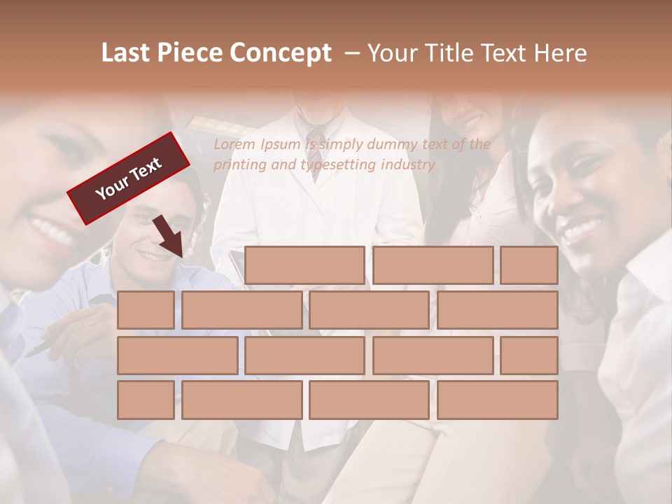 Sitting Mature Circle PowerPoint Template