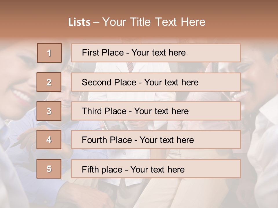 Sitting Mature Circle PowerPoint Template