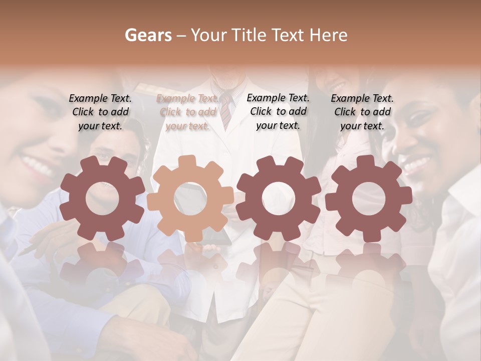 Sitting Mature Circle PowerPoint Template