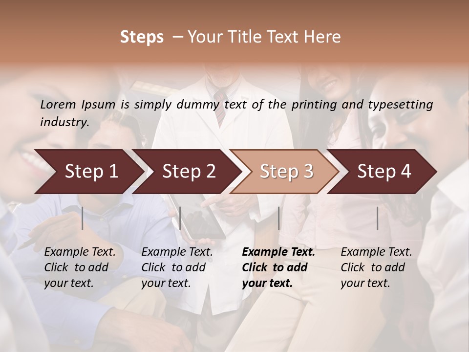 Sitting Mature Circle PowerPoint Template