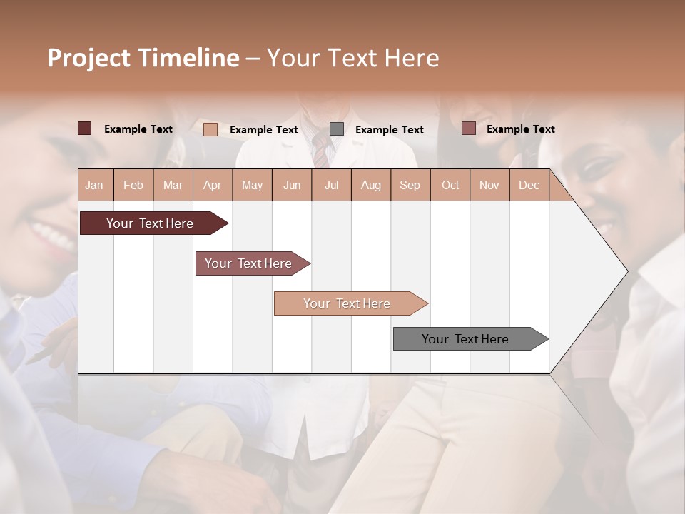 Sitting Mature Circle PowerPoint Template