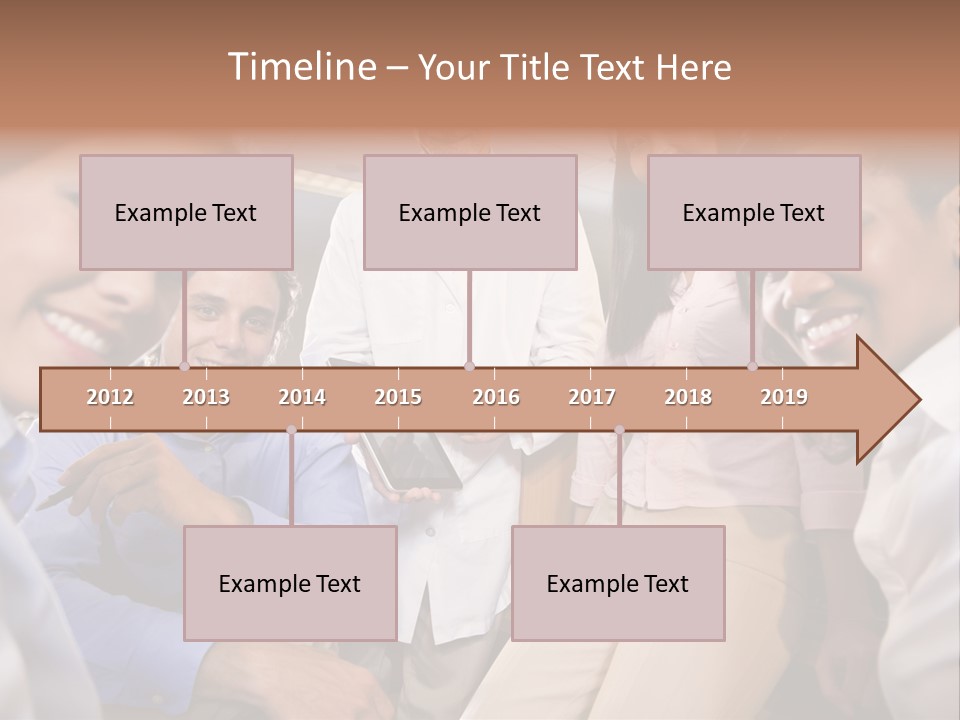 Sitting Mature Circle PowerPoint Template