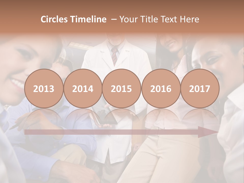 Sitting Mature Circle PowerPoint Template