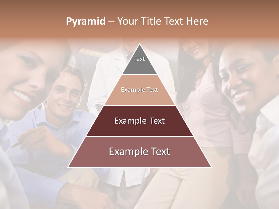 Sitting Mature Circle PowerPoint Template