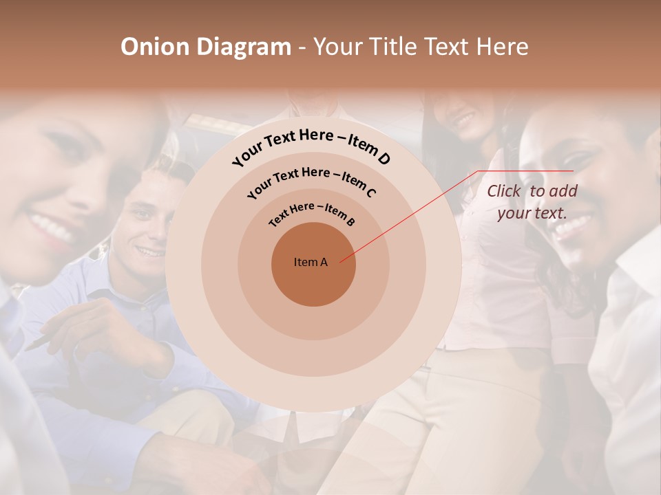 Sitting Mature Circle PowerPoint Template