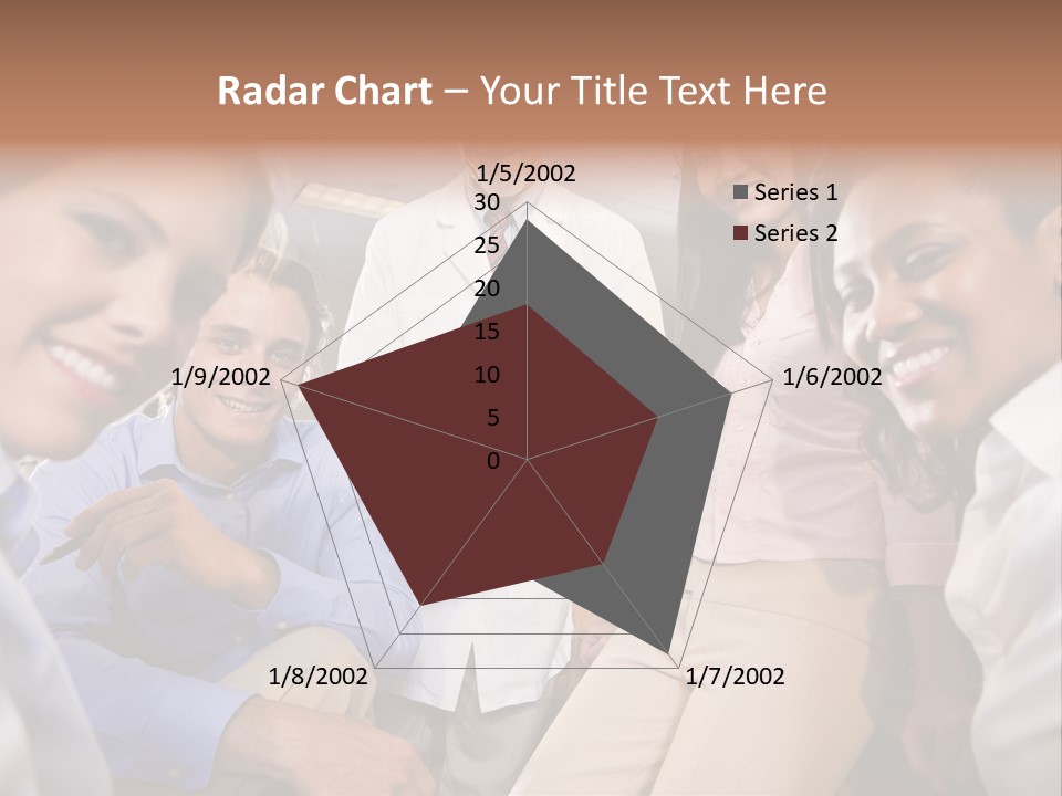 Sitting Mature Circle PowerPoint Template