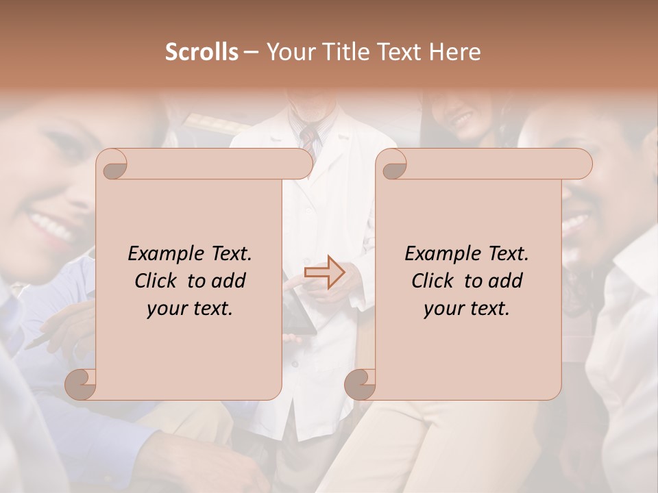 Sitting Mature Circle PowerPoint Template