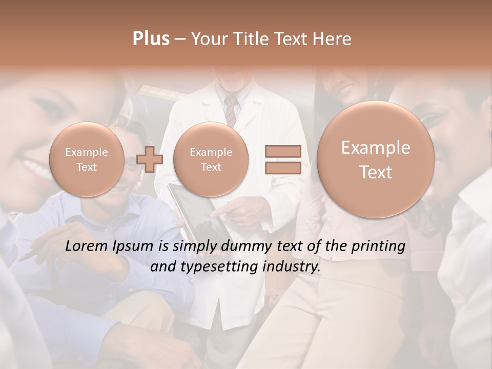 Sitting Mature Circle PowerPoint Template