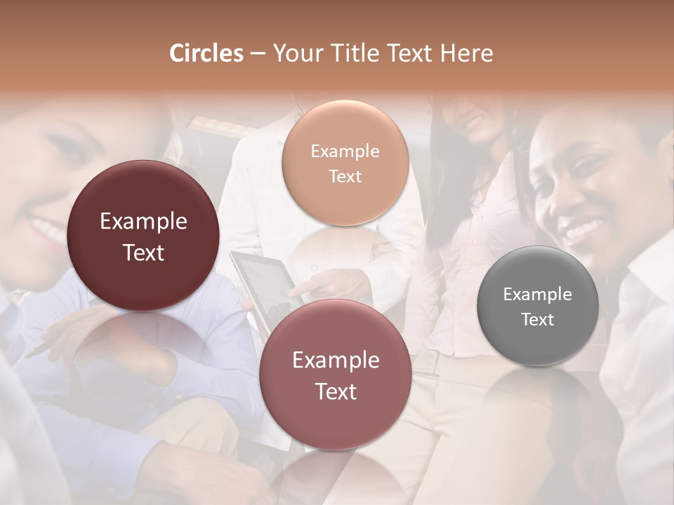 Sitting Mature Circle PowerPoint Template