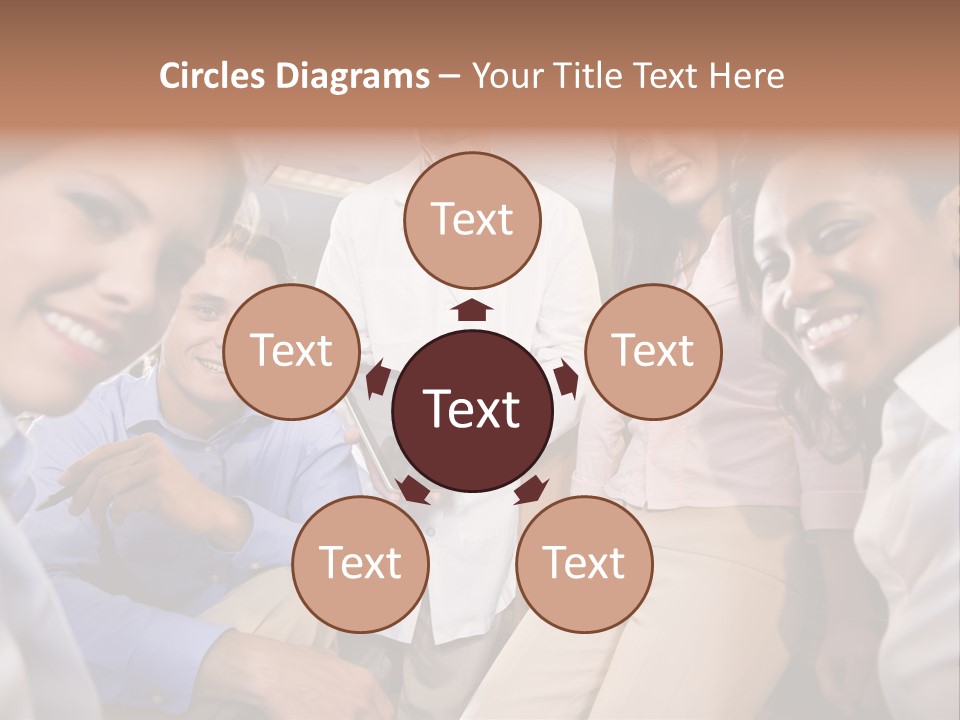 Sitting Mature Circle PowerPoint Template