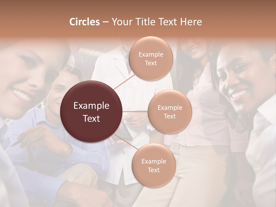 Sitting Mature Circle PowerPoint Template