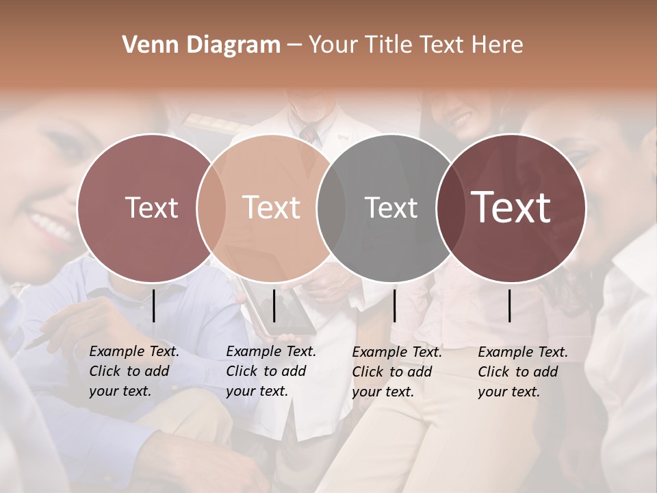 Sitting Mature Circle PowerPoint Template