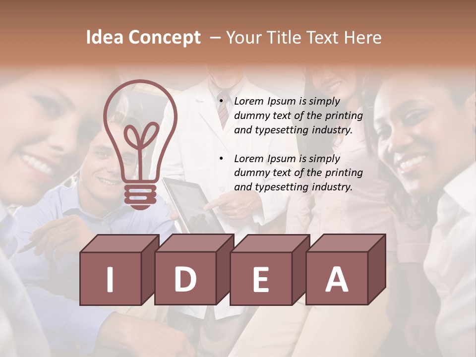 Sitting Mature Circle PowerPoint Template