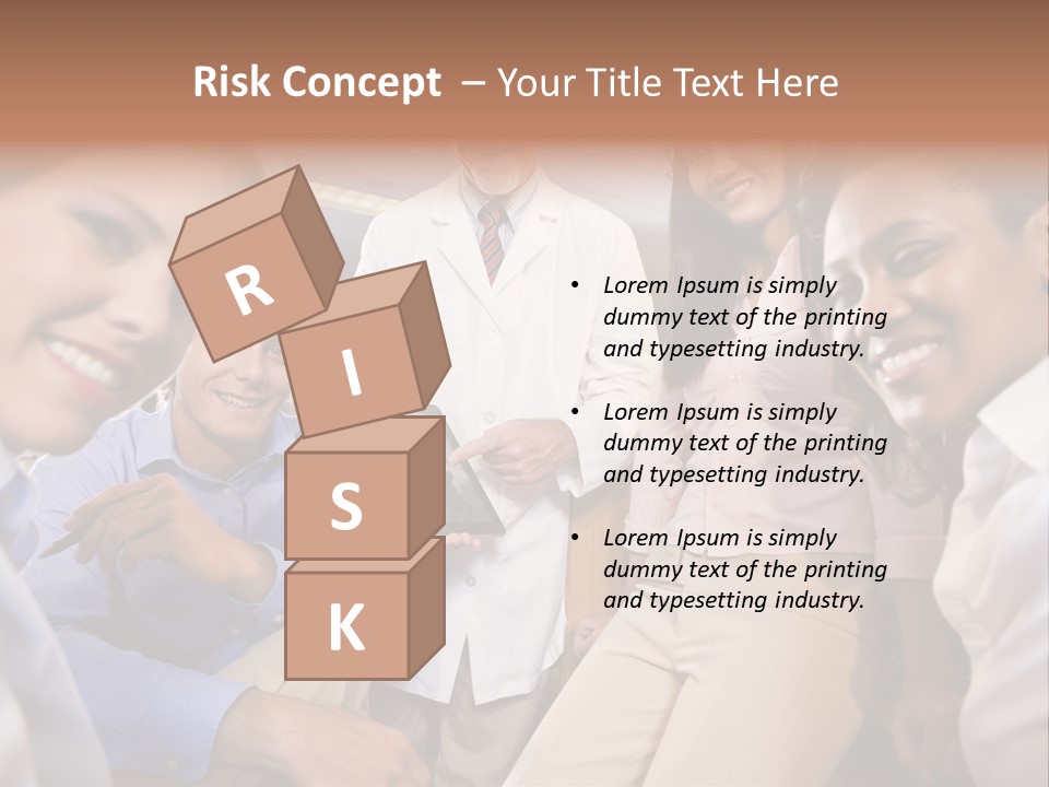 Sitting Mature Circle PowerPoint Template