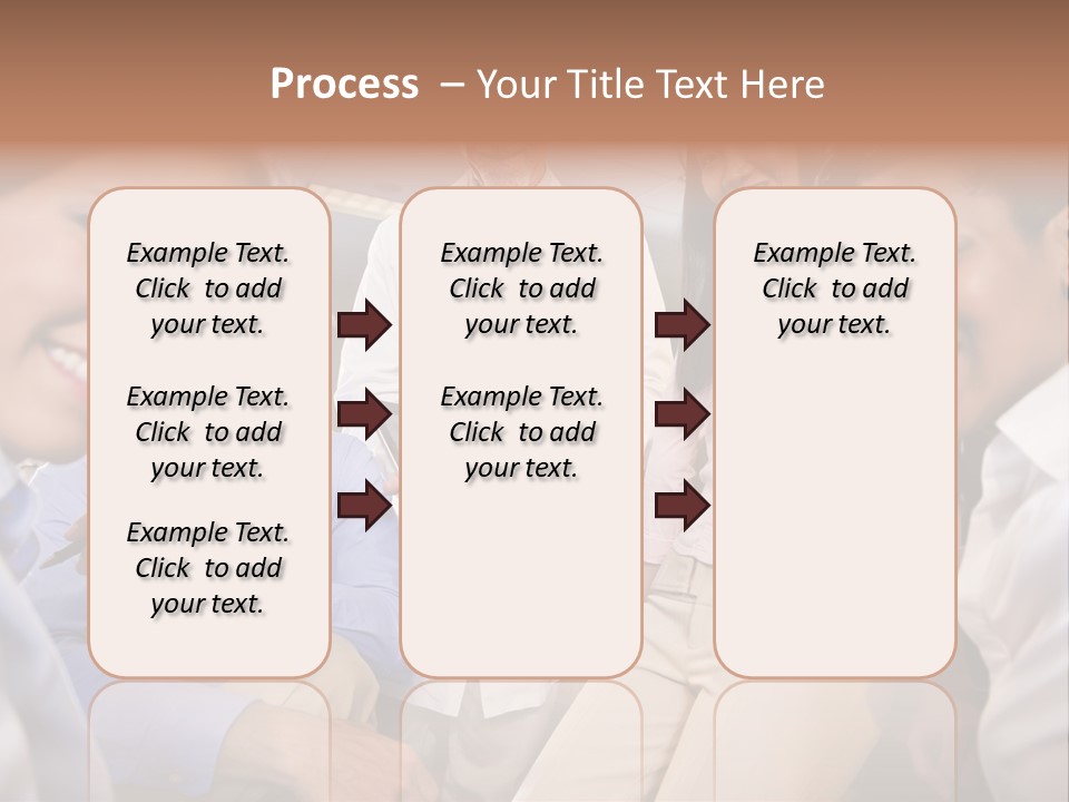 Sitting Mature Circle PowerPoint Template