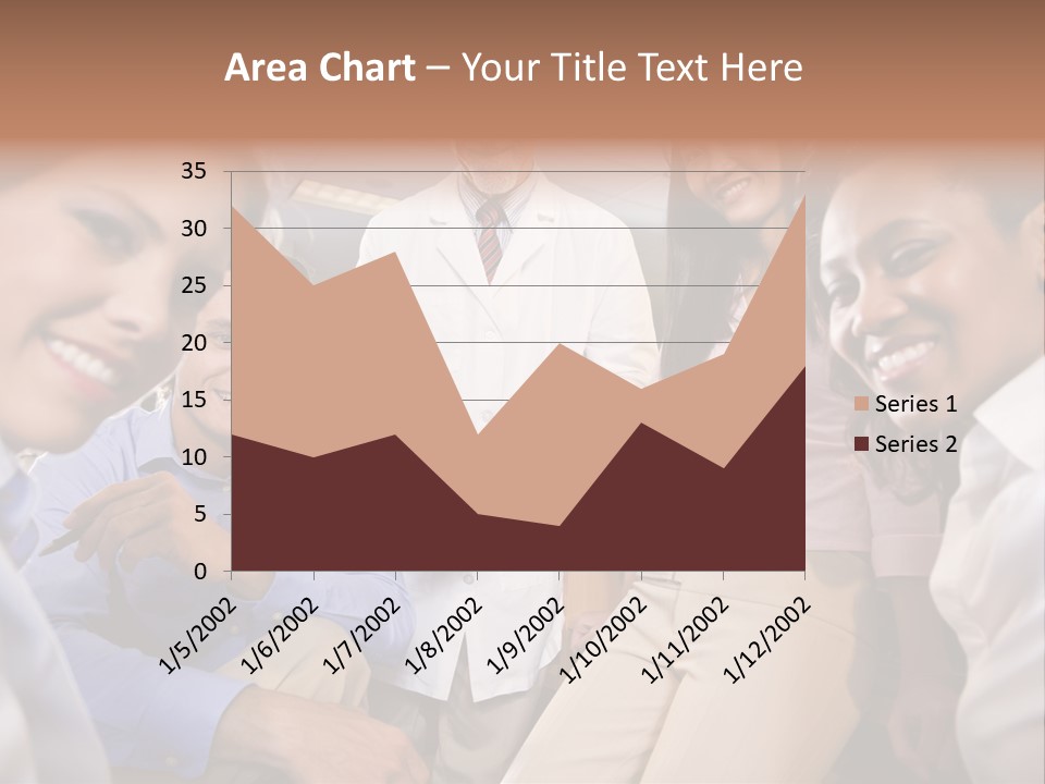 Sitting Mature Circle PowerPoint Template