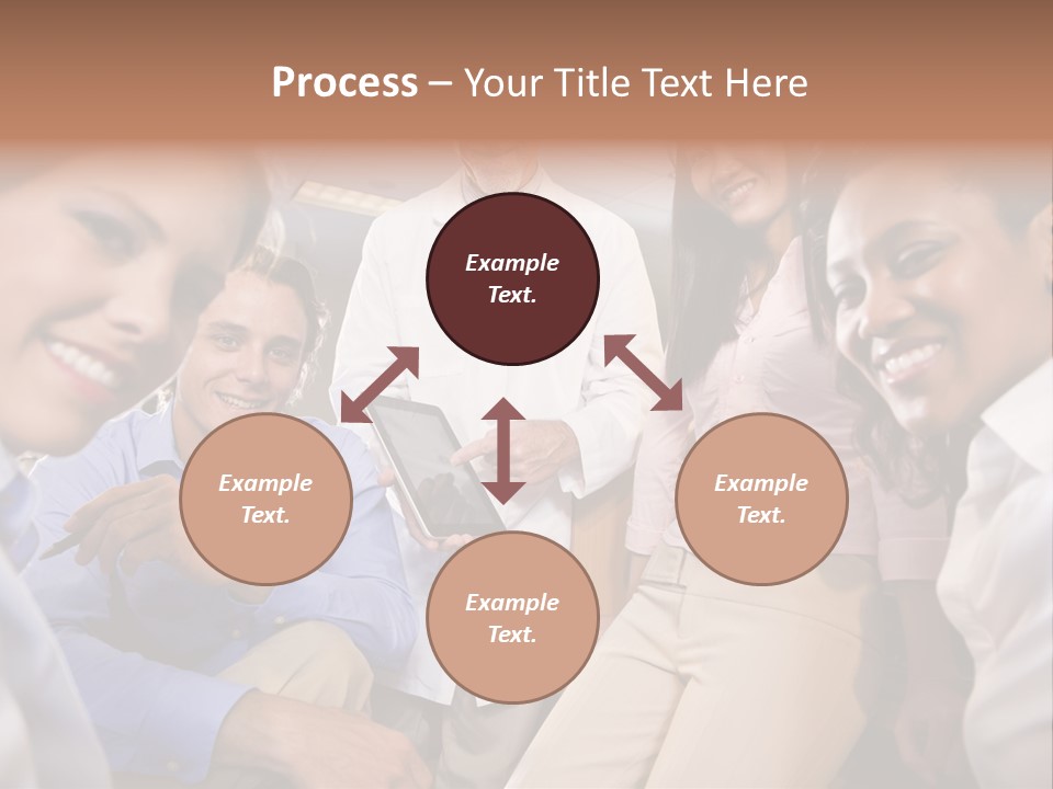 Sitting Mature Circle PowerPoint Template