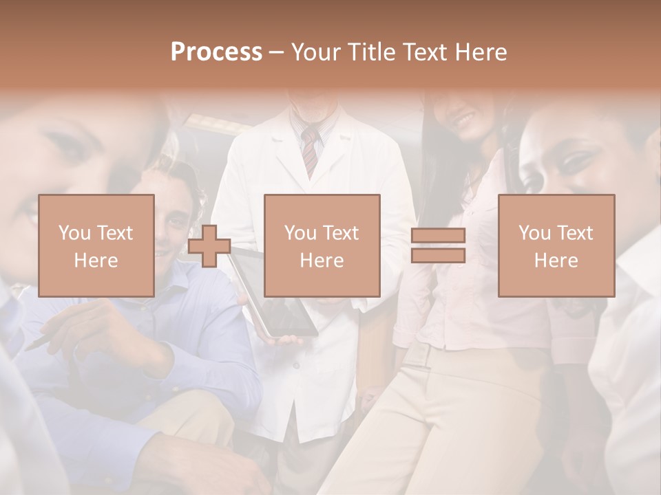 Sitting Mature Circle PowerPoint Template
