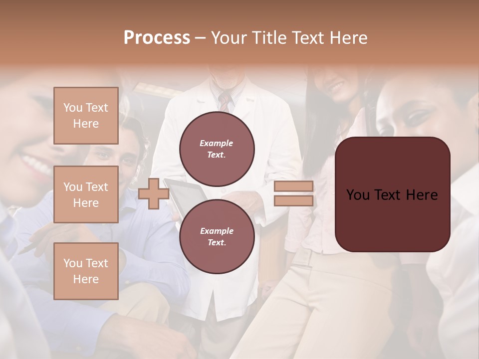 Sitting Mature Circle PowerPoint Template