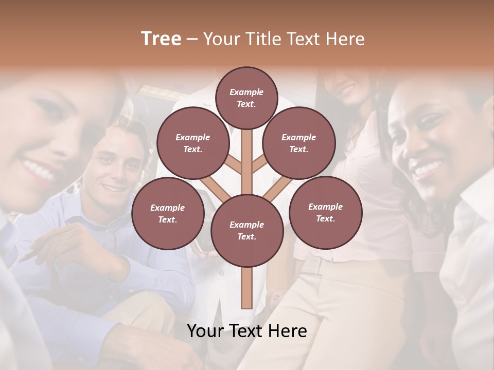 Sitting Mature Circle PowerPoint Template