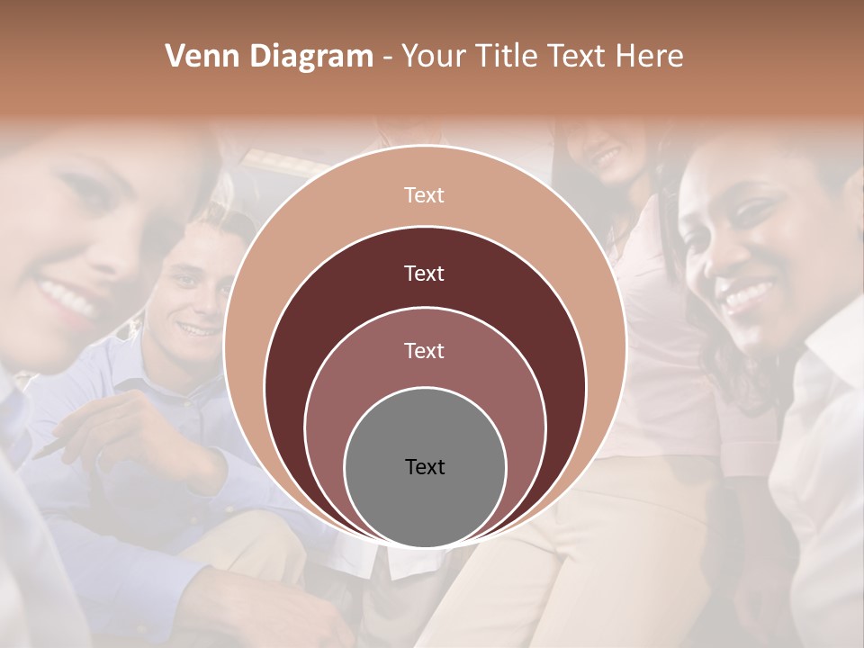 Sitting Mature Circle PowerPoint Template