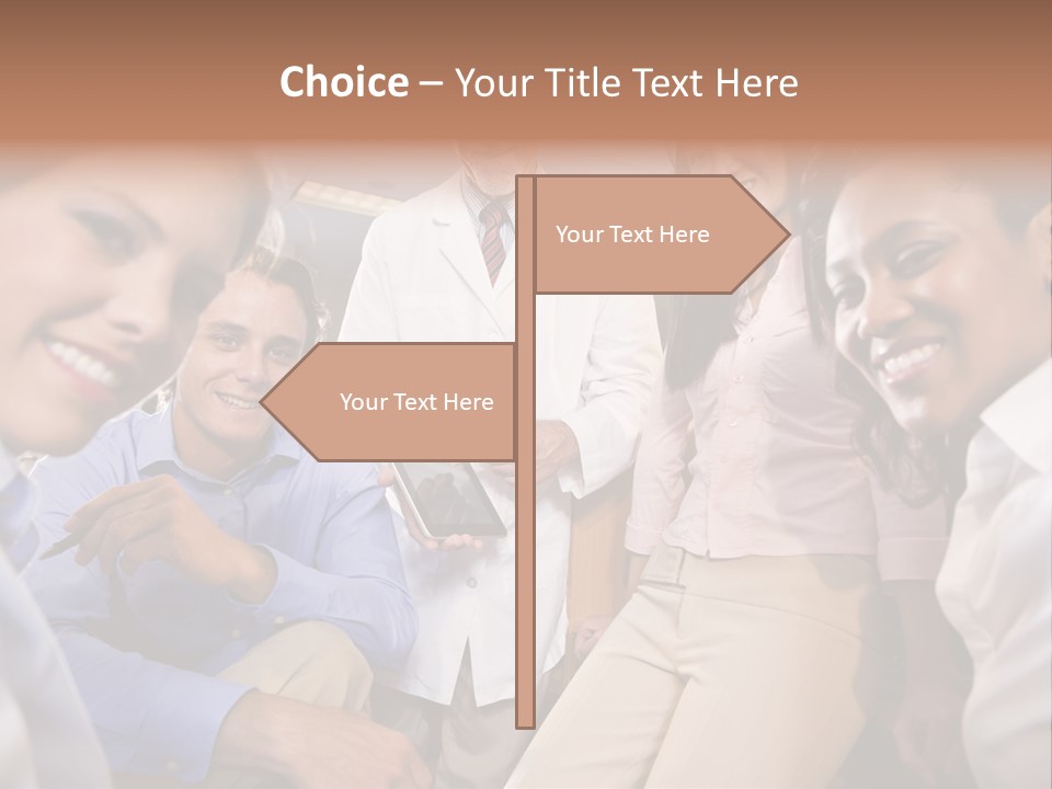 Sitting Mature Circle PowerPoint Template