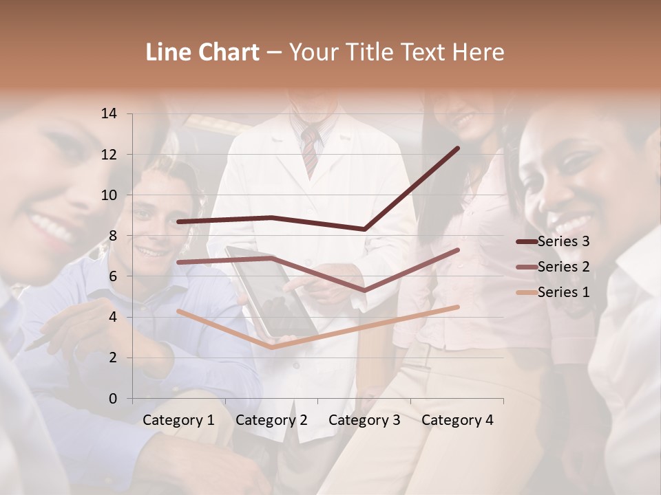 Sitting Mature Circle PowerPoint Template