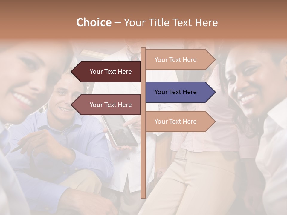 Sitting Mature Circle PowerPoint Template
