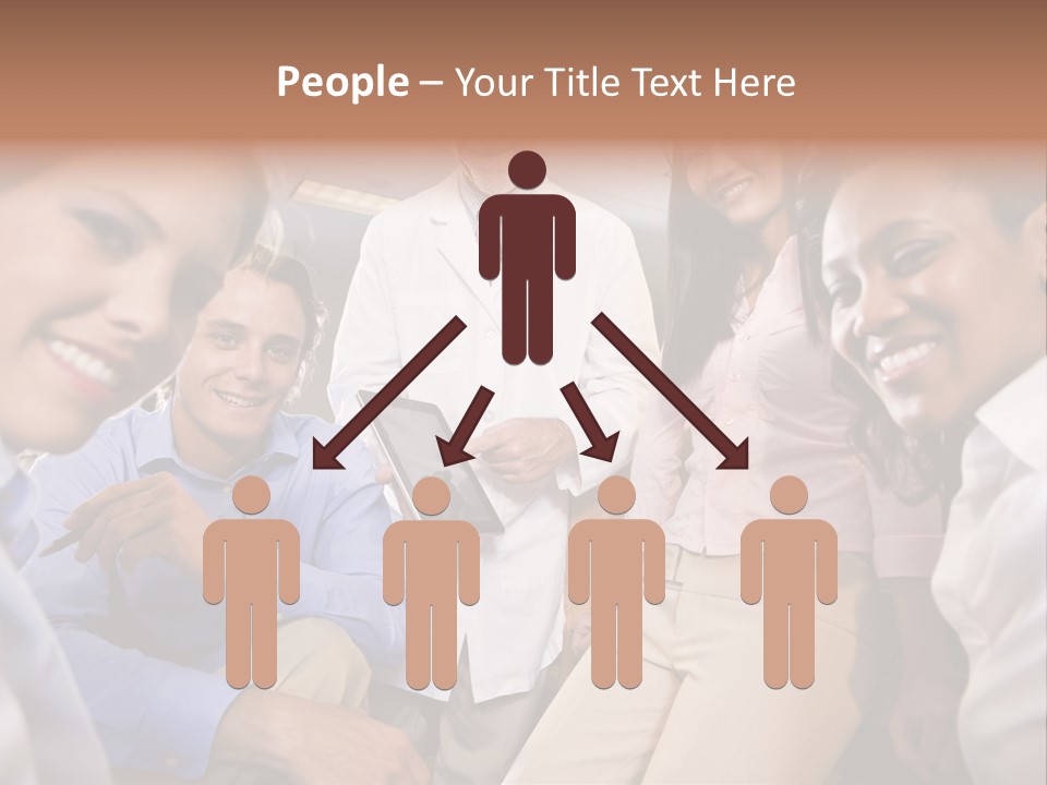 Sitting Mature Circle PowerPoint Template