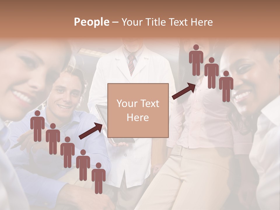 Sitting Mature Circle PowerPoint Template