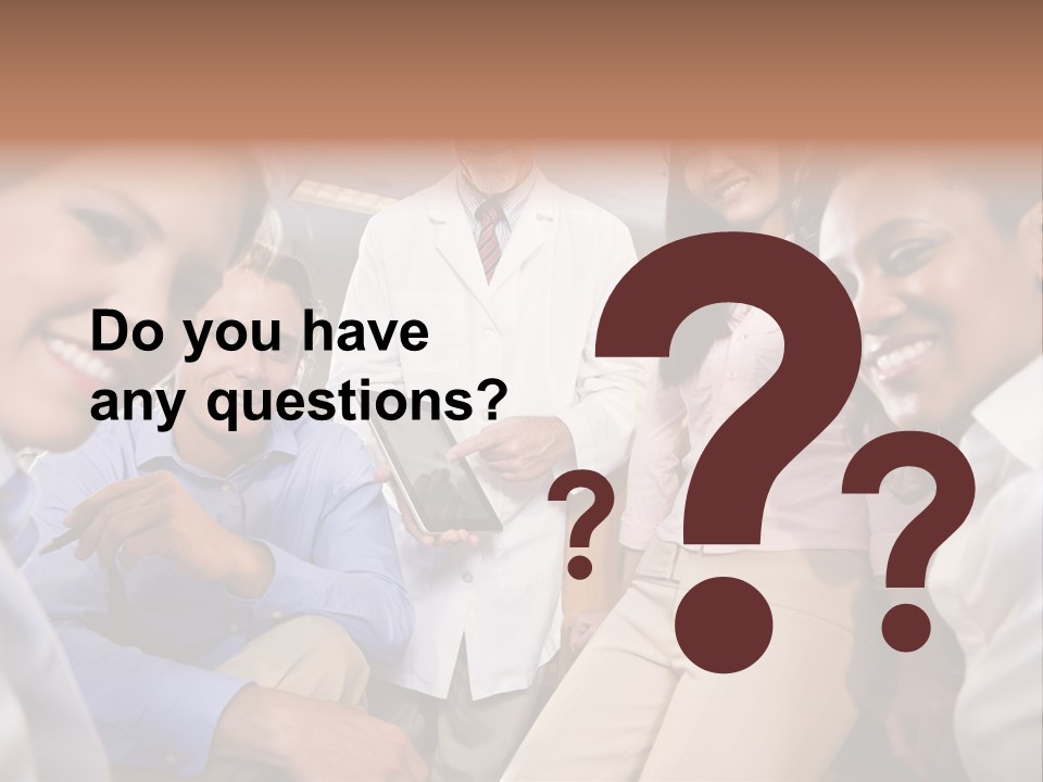 Sitting Mature Circle PowerPoint Template