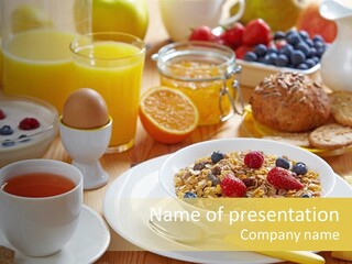 Strawberry Tasty Meal PowerPoint Template