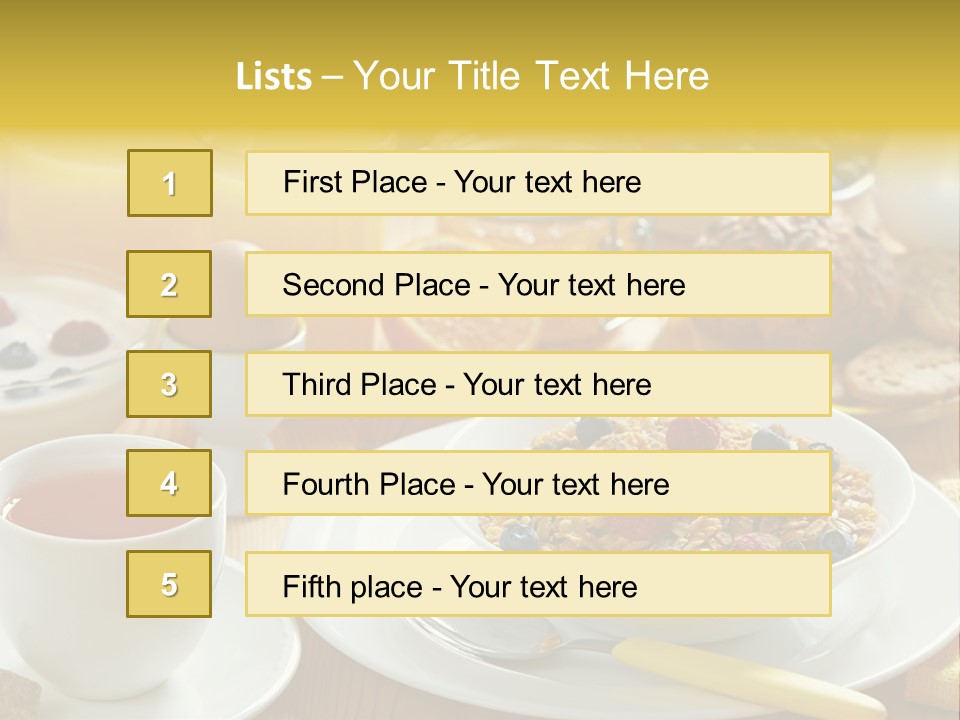 Strawberry Tasty Meal PowerPoint Template