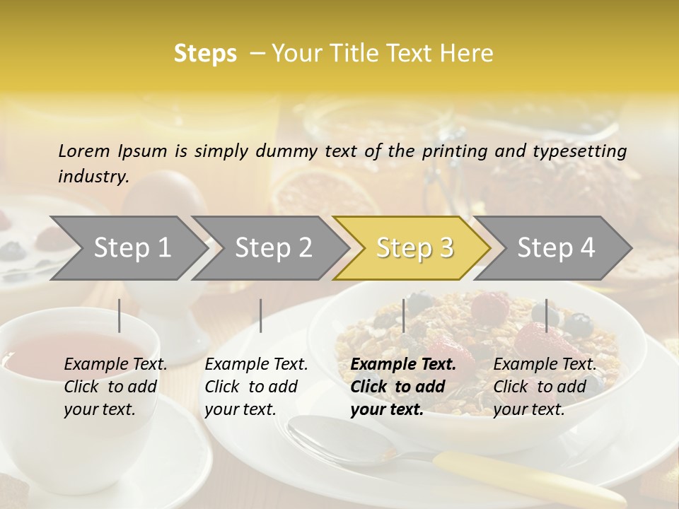 Strawberry Tasty Meal PowerPoint Template