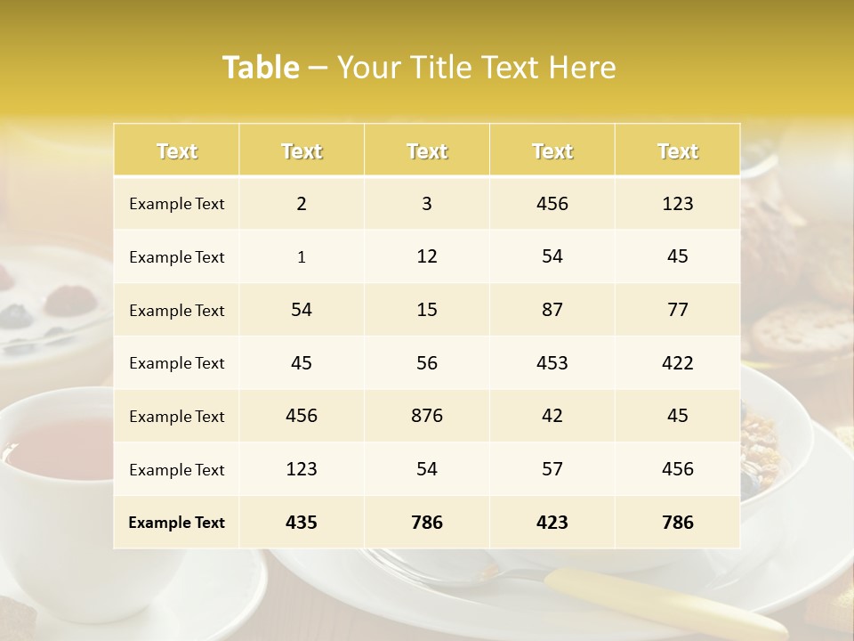 Strawberry Tasty Meal PowerPoint Template