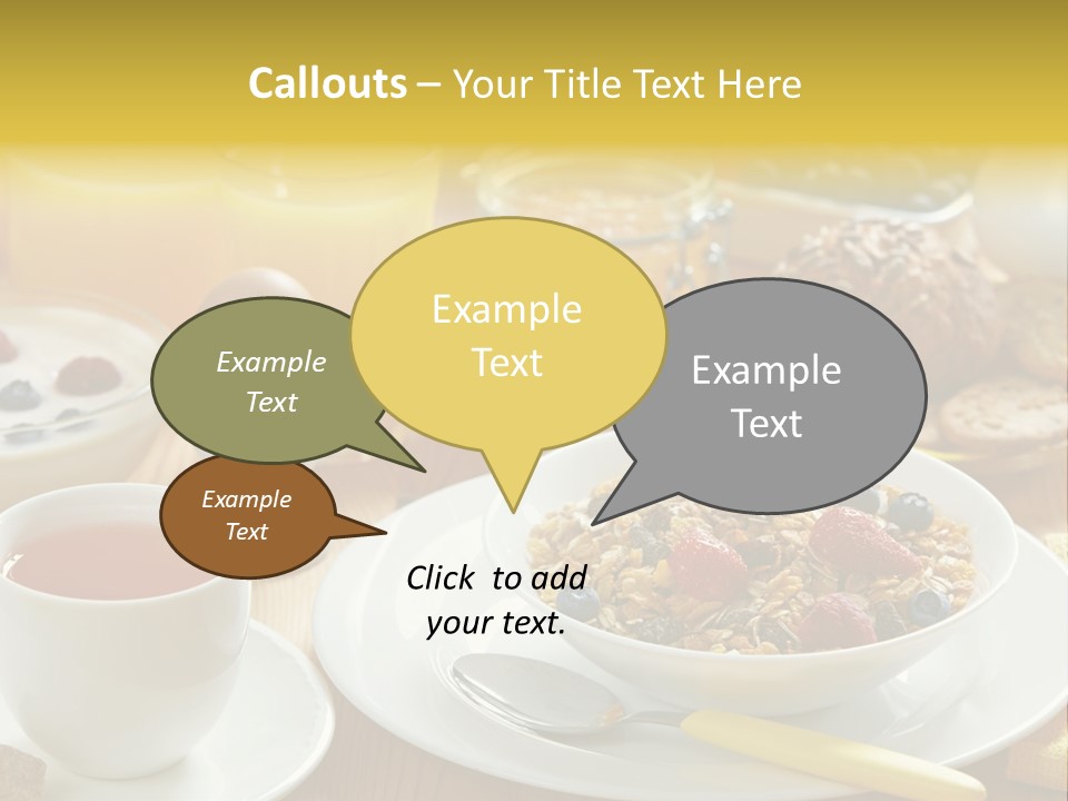 Strawberry Tasty Meal PowerPoint Template